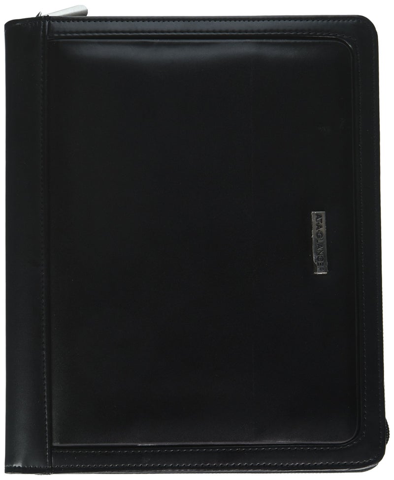 AT-A-GLANCE "AT-A-GLANCE Day Runner Windsor QuickView Slim Profile Starter Set, Undated, 3 Rings, Size 4, 5-1/2 x 8-1/2"", Black or Brown, Color Will Vary (101-0286) " - Image 1